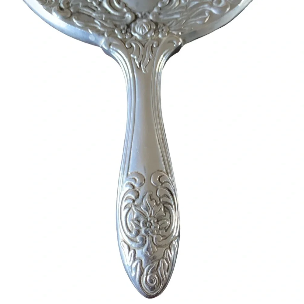 Vintage Mirror In Silver Color Metal